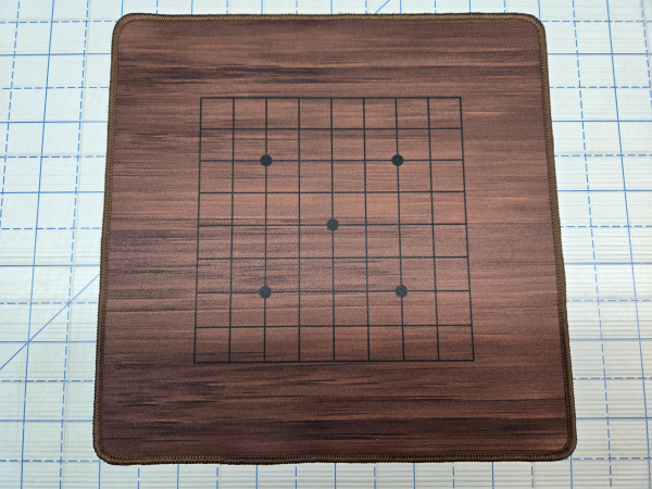 12" x 12" Portable 9x9 GO Board with 1" Grid GripMat