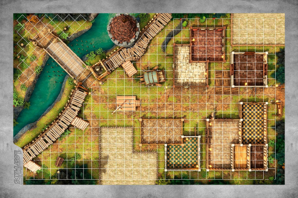 Pre-Order 33.5" x 22" Heroquest Lost Village Lost Maps GripMat Perfect for Epic game nights of fun  Unofficial Upgrade