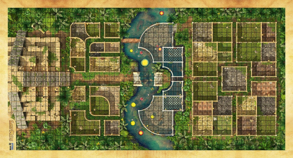 Pre-Order 58.5" x 30.75" XL Heroquest Ancient Mound  Lost Maps GripMat Perfect for Epic game nights of fun  Unofficial Upgrade