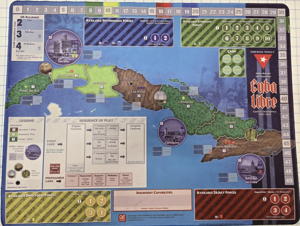 Cuba Libre - 34.5" x 22" GripMat / Play mat with stitched edging  Official Upgrade
