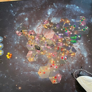 Eclipse GripMat with Stitched Edging - Optional 5th Player Wormhole Tile Unofficial Upgrade