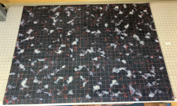Lava with 1.25" grid / GripMat Perfect for D&D, Pathfinder, Gloomhaven, and more!