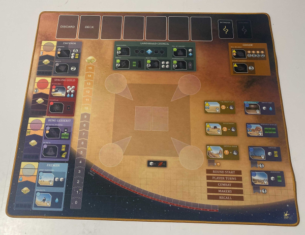 Dune Imperium double-sided Base mat and  Rise of IX Play Mat  Unofficial Upgrade