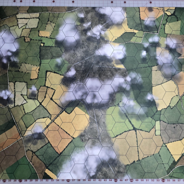 3"  Hex Farmland GripMat Multiple sizes! Perfect for Blue Max, and other aerial combat games!
