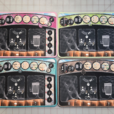 Heat Dashboards 4 piece Bonus Color Player Mat Set - Unofficial Upgrade