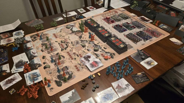 24" x 40" The Great Wall Double-Sided 1-2 / 3-4 player Mat  Unofficial Upgrade