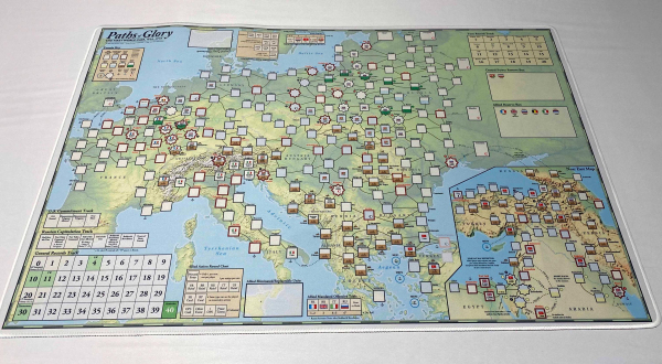 Paths of Glory 34x22 GripMat / Play mat with stitched edging  Official Upgrade