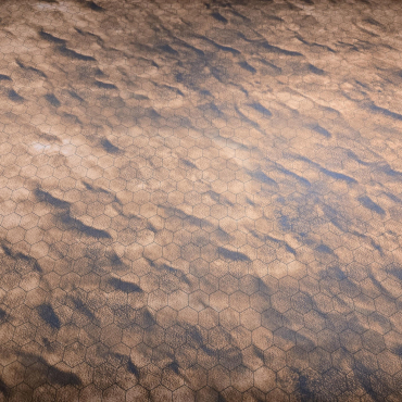 1.75"/45mm Hex Red Desert / Mars GripMat Multiple sizes! Perfect for Heroscape, Miniatures, RPGs and Table top gaming!