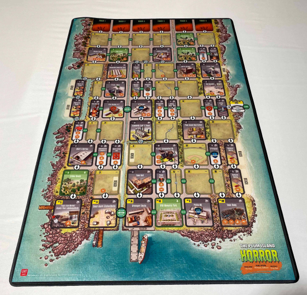 The Plum Island Horror 34x22 GripMat / Play mat with stitched edging  Official Upgrade
