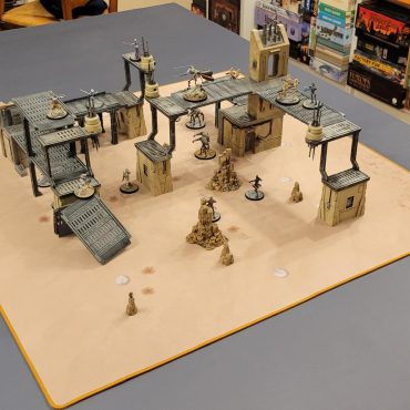 36" x 36" Star Wars 3rd ed Shatterpoint mats: pre-measured objectives support ALL EXPANSIONS
