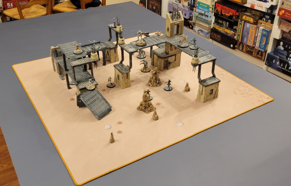36" x 36" Star Wars 3rd ed Shatterpoint mats: pre-measured objectives support ALL EXPANSIONS