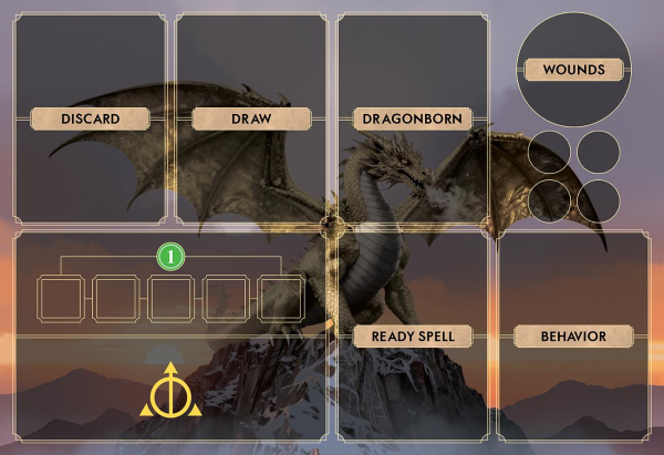 Ashes Ascendancy Golden Dragon Mat 8" x 12" with stitched edging  Unofficial Upgrade