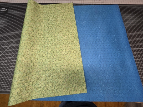 Grass/Sea Double Sided GripMat with 1" hex on both sides Perfect for D&D, Pathfinder, Daggerheart, and more!