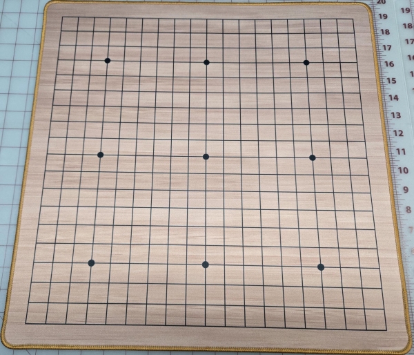 18 x 18 Portable GO Board with 1" Grid GripMat