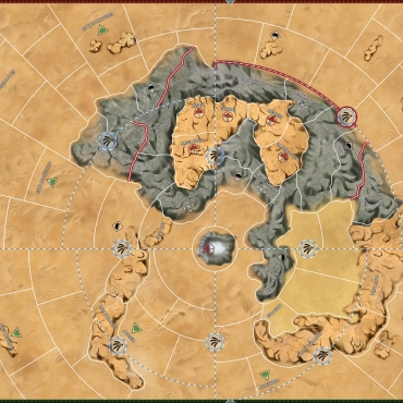 28" x 43" Dune War for Arrakis Game Mat  Unofficial Upgrade