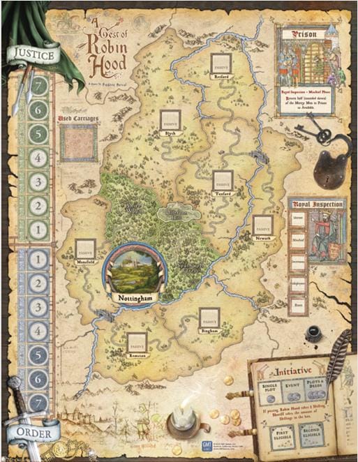 A Gest of Robinhood 30" x 23" GripMat / Play mat with stitched edging  Official Upgrade