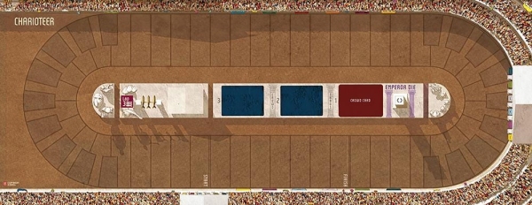 Charioteer 44" x 17" GripMat / Play mat with stitched edging  Official Upgrade