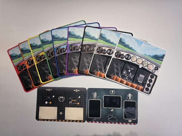 Heat Dashboards 11.5" x 11.5" up to 11 piece Player Mat Set including Orange, Purple and White! - Unofficial Upgrade