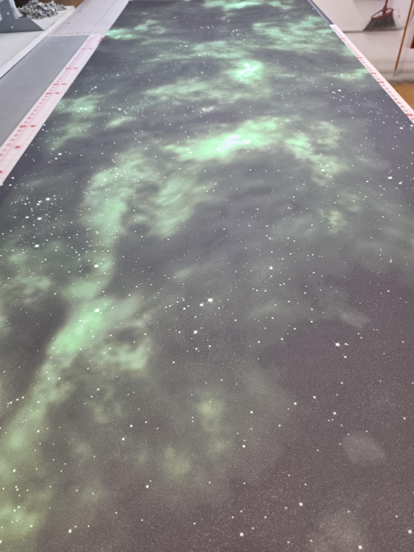 Green Nebula Play mat / GripMat Perfect for Star Wars X-Wing or Armada